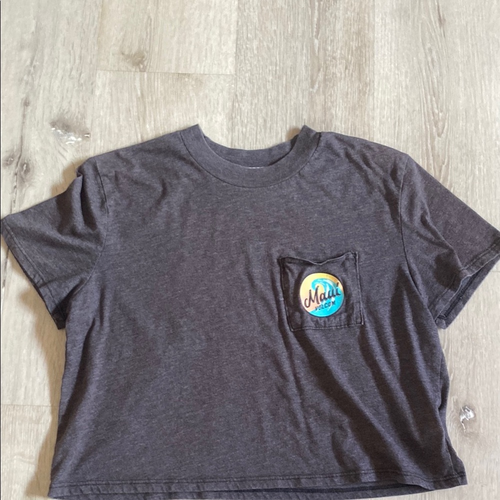 Maui Graphic Pocket Tee - Charcoal